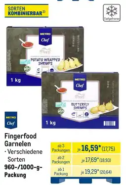METRO METRO Chef Fingerfood Garnelen Angebot