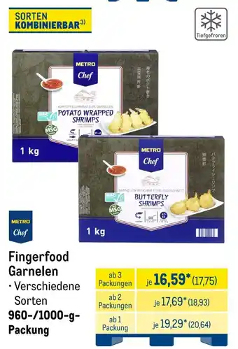 METRO METRO Chef Fingerfood Garnelen Angebot