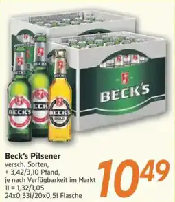inkoop Beck's Pilsener Angebot