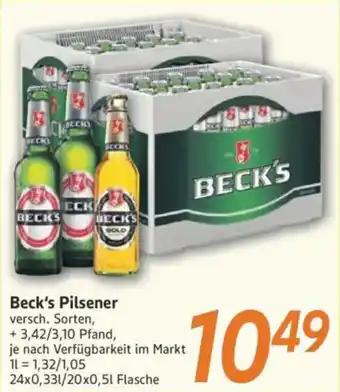inkoop Beck's Pilsener Angebot