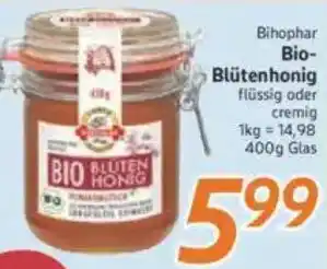 inkoop Bihophar Bio- Blütenhonig Angebot