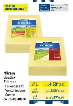 METRO Milram Gouda/ Edamer Angebot