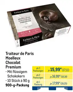 METRO Traiteur de Paris Moelleux Chocolat Premium Angebot