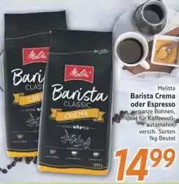 inkoop Melitta Barista Crema oder Espresso Angebot