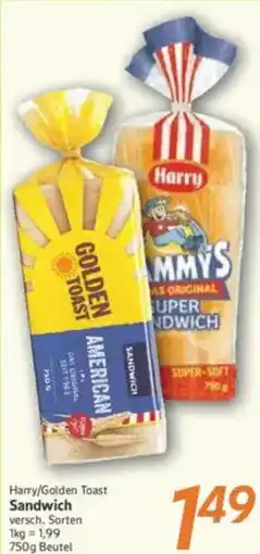 inkoop Harry/Golden Toast Sandwich Angebot