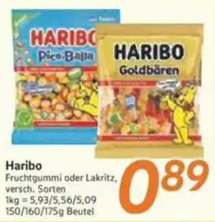 inkoop Haribo Fruchtgummi oder Lakritz Angebot