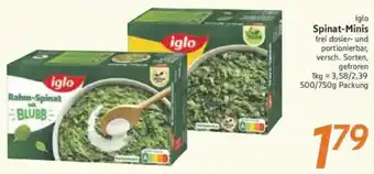 inkoop Iglo Spinat-Minis Angebot