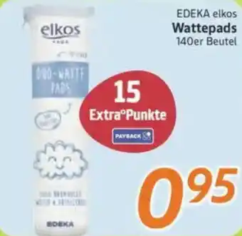 inkoop EDEKA elkos Wattepads 140er Beutel Angebot
