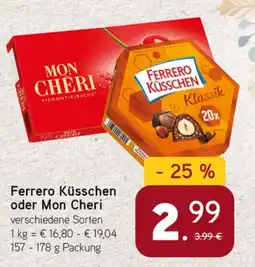 Dornseifer Ferrero Küsschen oder Mon Cheri Angebot