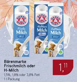 Dornseifer Bärenmarke Frischmilch oder H-Milch Angebot