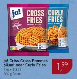 Dornseifer ja! Criss Cross Pommes pikant oder Curly Fries Angebot