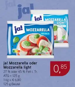 Dornseifer ja! Mozzarella oder Mozzarella light Angebot