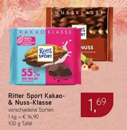 Dornseifer Ritter Sport Kakao- & Nuss-Klasse Angebot
