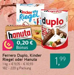 Dornseifer Ferrero Duplo, Kinder Riegel oder Hanuta Angebot