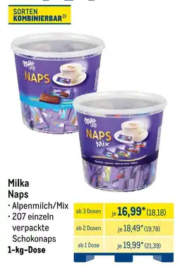 METRO Milka Naps Angebot
