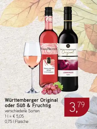Dornseifer Württemberger Original oder Süß & Fruchtig Angebot