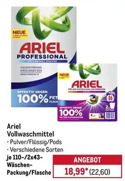 METRO Ariel Vollwaschmittel Angebot