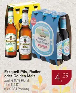 Dornseifer Erzquell Pils, Radler oder Golden Malz Angebot