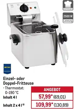 METRO METRO PROFESSIONAL Einzel- oder Doppel-Fritteuse Angebot