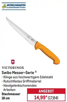 METRO VICTORINOX Swibo Messer-Serie Stechmesser 18 cm Angebot