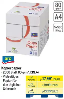 METRO aro Kopierpapier Angebot