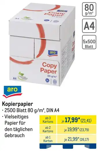 METRO aro Kopierpapier Angebot