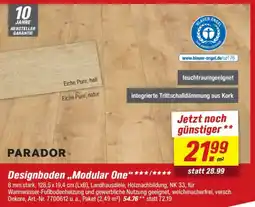 toom Baumarkt PARADOR Designboden „Modular One" Angebot