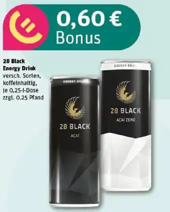 REWE 28 Black Energy Drink Angebot