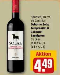 REWE Osborne Solaz Tempranillo & Cabernet Sauvignon Angebot