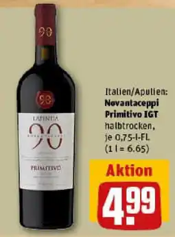 REWE Novantaceppi Primitivo IGT Angebot