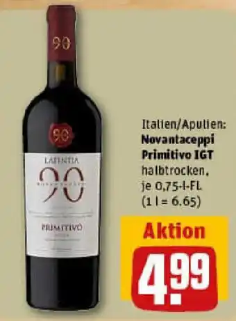 REWE Novantaceppi Primitivo IGT Angebot