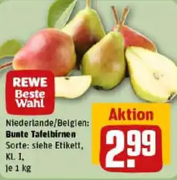 REWE Bunte Tafelbirnen Angebot