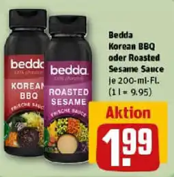 REWE Bedda Korean BBQ oder Roasted Sesame Sauce Angebot