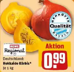 REWE Hokkaido Kürbis Angebot