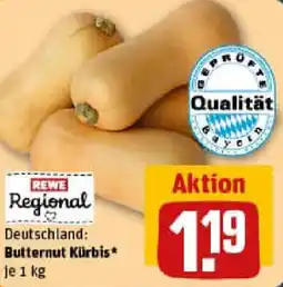 REWE Butternut Kürbis Angebot