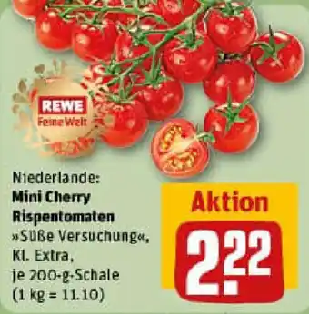 REWE Mini Cherry Rispentomaten Angebot