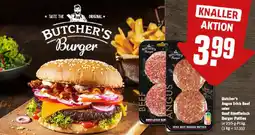 REWE Butcher's Angus Irish Beef oder Beef Rindfleisch Burger Patties Angebot