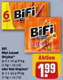 REWE Bifi Mini-Salami Original oder Roll Original Angebot