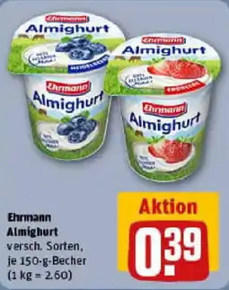 REWE Ehrmann Almighurt Angebot