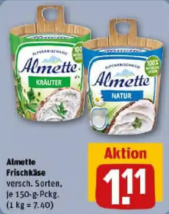 REWE Almette Frischkäse Angebot