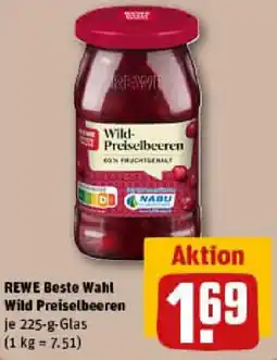 REWE REWE Beste Wahl Wild Preiselbeeren Angebot