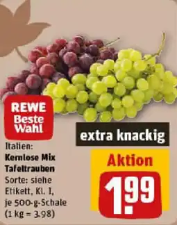 REWE Kernlose Mix Tafeltrauben Angebot