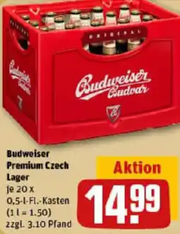 REWE Budweiser Premium Czech Lager Angebot
