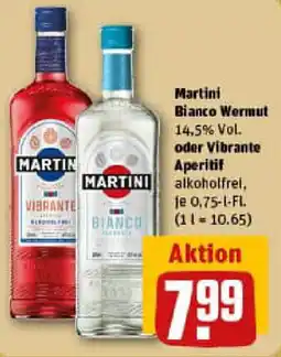 REWE Martini Bianco Wermut oder Vibrante Aperitif Angebot