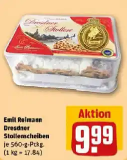 REWE Emil Reimann Dresdner Stollenscheiben Angebot