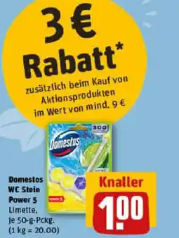 REWE Domestos WC Stein Power 5 Angebot