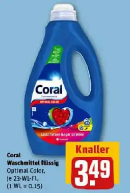 REWE Coral Waschmittel flüssig Angebot