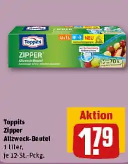 REWE Toppits Zipper Allzweck-Beutel Angebot