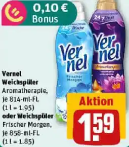 REWE Vernel Weichspüler oder Weichspüler Angebot