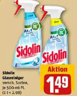 REWE Sidolin Glasreiniger Angebot